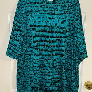AUTHENTIC MENS VERSACE CROCODILE T-SHIRT MEDIUM OVERSIZED FIT